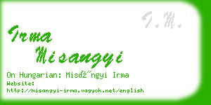 irma misangyi business card